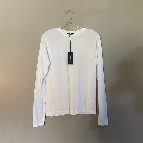 New! Lamarque Anoush long sleeve logo crewneck tee t-shirt nwt 13853 - Picture 7 of 16